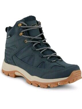 Goodyear Teton Mens 10 Outdoor Hiking Work Boots Blue Skid Resistant Comfort
